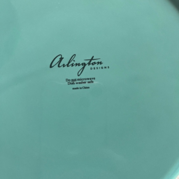 Set of 3 Arlington Designs 8.25" Aqua Plates Set Gold Accents Parrots Birds - Picture 4 of 7